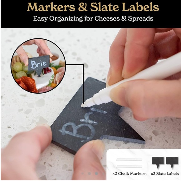 Smirly Charcuterie Board and Knife Set - Picture 4 of 12